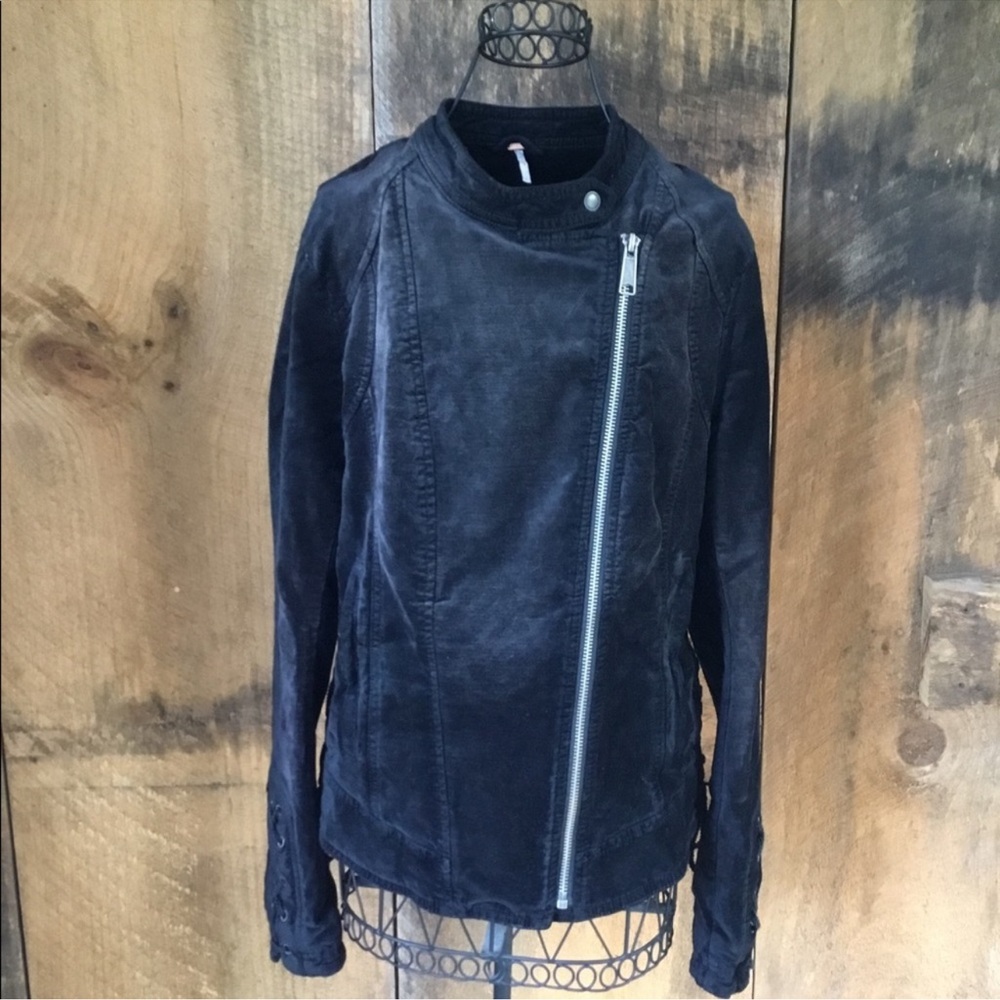 Free People Velvet Moto